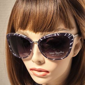 NWT Vera Bradley "Aubree" Rx-Able Sunglasses UV 400 Authentic Navy Blue